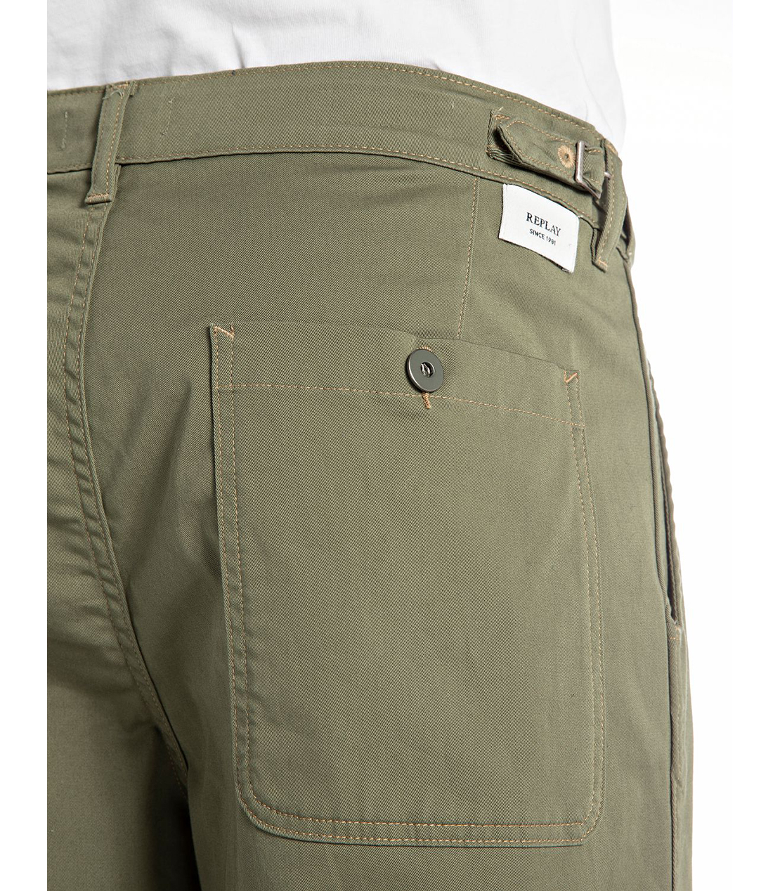 リラックスレギュラーフィットコットンツイルパンツ 詳細画像 セージグリーン 6